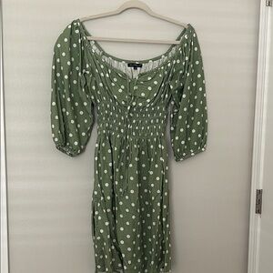 Green Polka Dot Dress